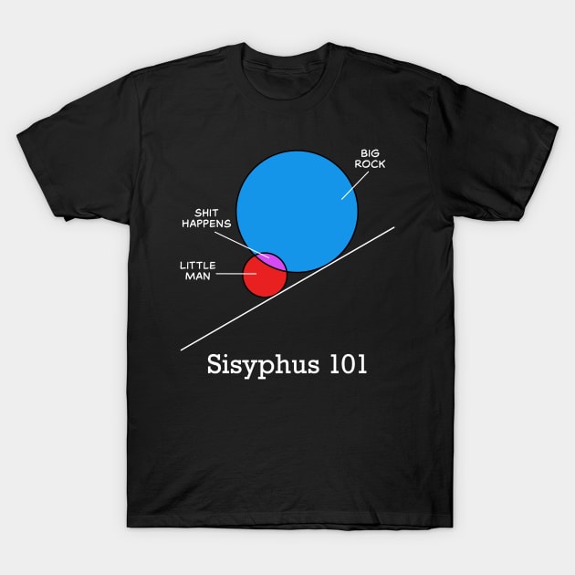 Sisyphus 101 - dark T-Shirt by RoseOfCorn